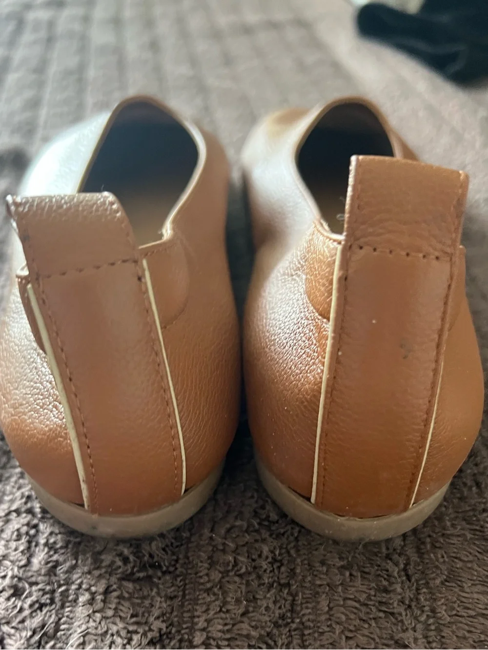 Everlane The Day Flat Camel Leather Ballet Flats Size 6.5